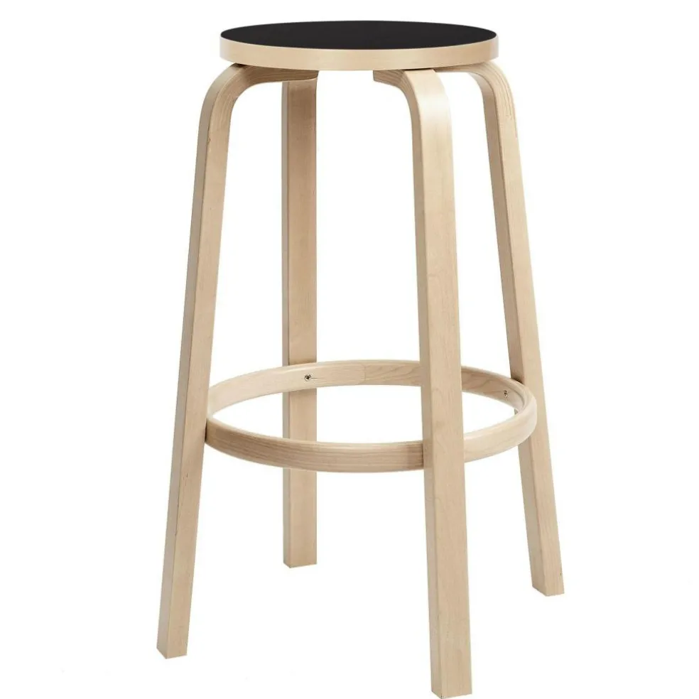 64 Barhocker Gestell klar lackiert 75cm