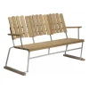 6 Gartenbank 140x85cm Eiche