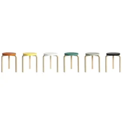 60 Hocker Gestell klar lackiert