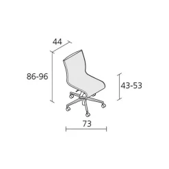 432 Rollingframe Drehstuhl Höhenverstellbar