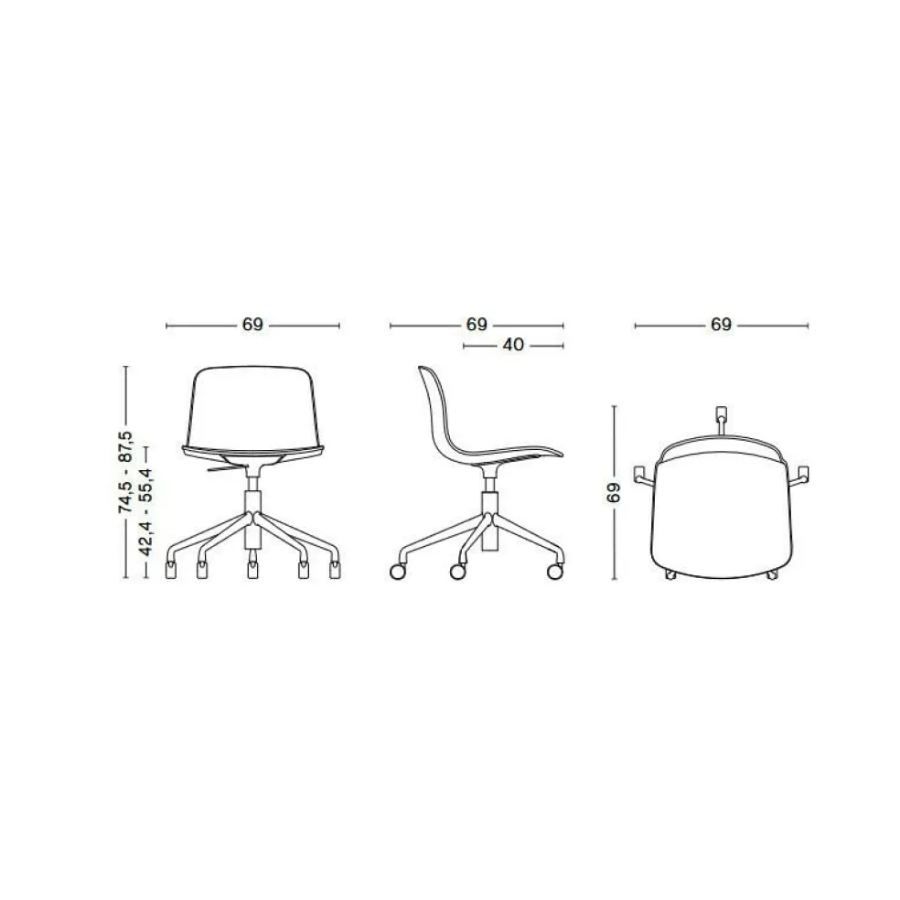 About a Chair AAC 50 2.0 Bürodrehstuhl höhenverstellbar
