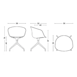 About a Chair AAC 20 2.0 Drehstuhl Gestell schwarz