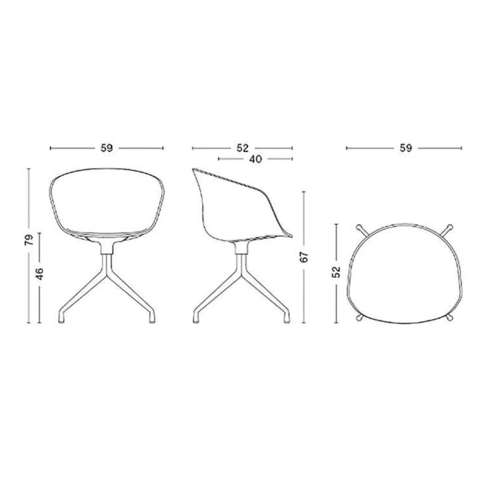 About a Chair AAC 20 2.0 Drehstuhl Gestell schwarz