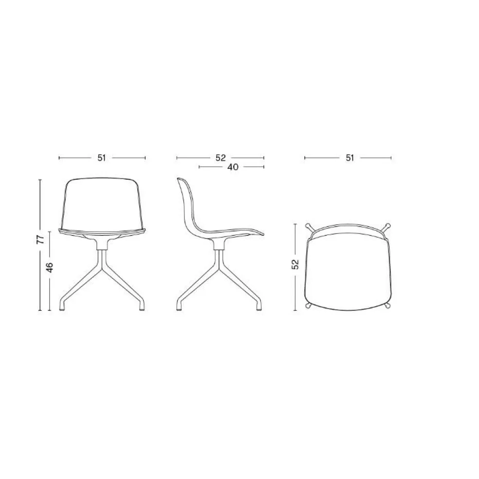 About a Chair AAC 10 2.0 Drehstuhl Gestell weiß