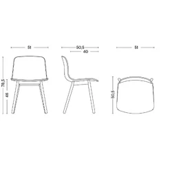 About a Chair AAC 12 2.0 Stuhl Nussbaum lackiert