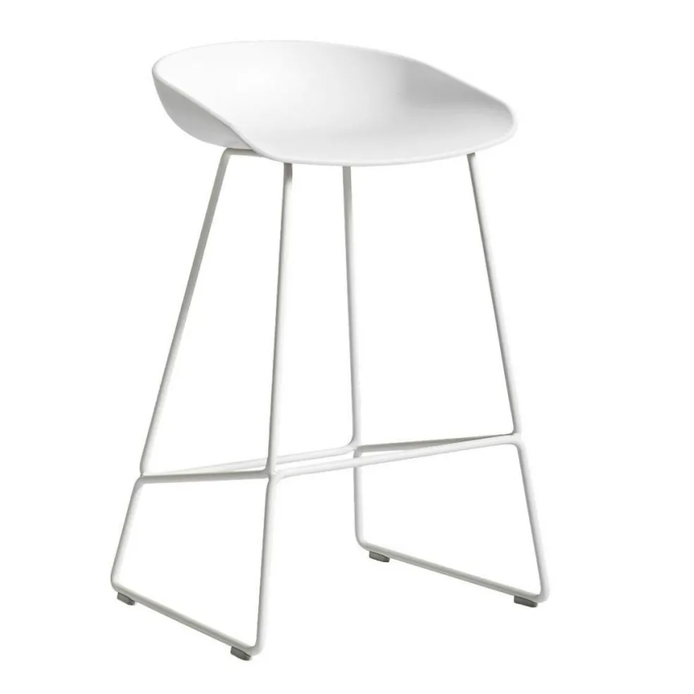 About a Stool AAS 38 2.0 Barhocker niedrig Gestell weiß
