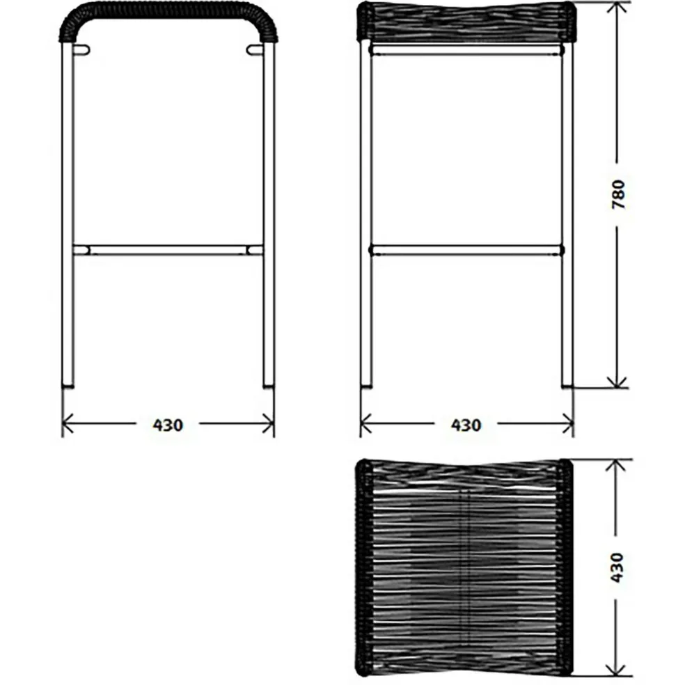 Altorfer Modell 1144 Garten Barhocker