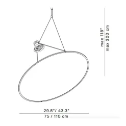 Amisol D91 LED Pendelleuchte Ø 110cm