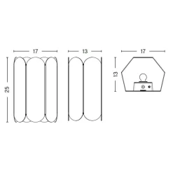 Arcs Wandleuchte