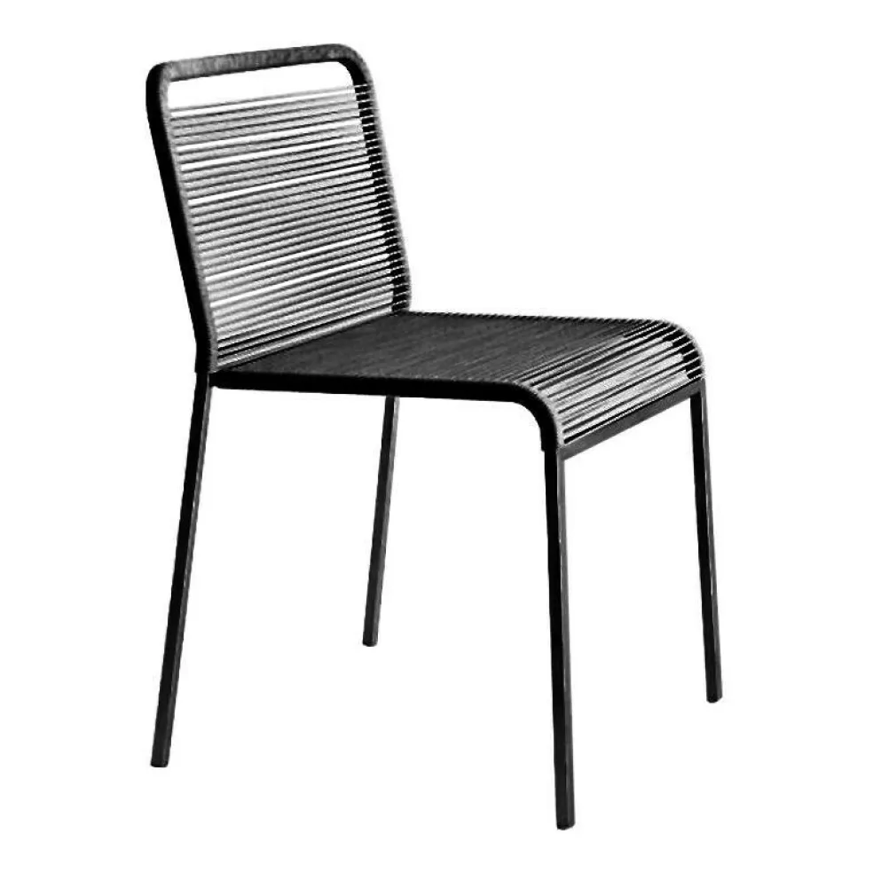 Aria S42 Gartenstuhl Gestell schwarz stapelbar