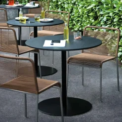 Aria S42 Gartenstuhl Gestell schwarz stapelbar