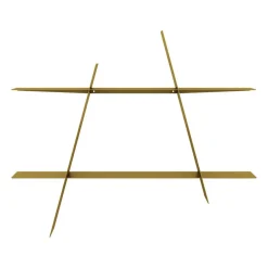 A-Shelf Wandregal Messing