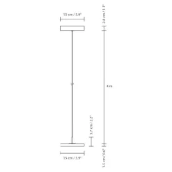 Asteria Micro LED Pendelleuchte V2 Stahl