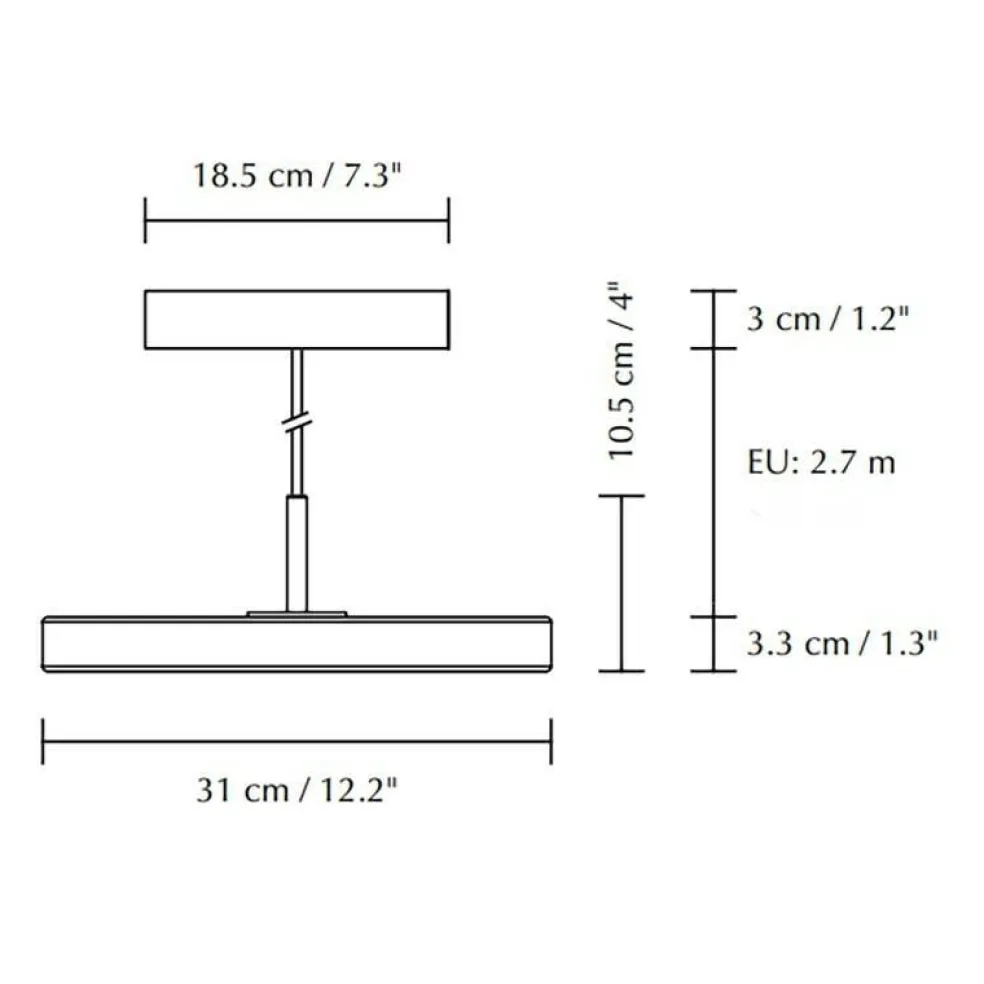 Asteria Mini LED Pendelleuchte Stahl