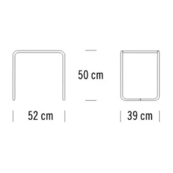B 9 Beistelltisch 2er Set Glas