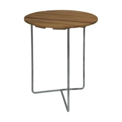 6B 60 Gartenesstisch Ø60cm Teak