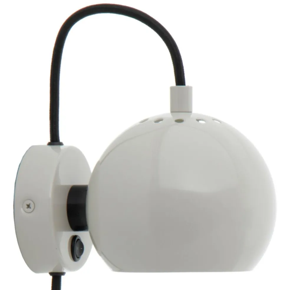 Ball Magnet Wandleuchte glänzend