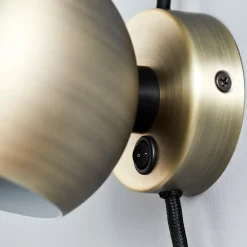 Ball Magnet Wandleuchte Metallic