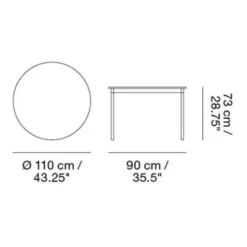 Base Tisch Ø110cm
