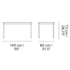 Base Tisch 140x80cm