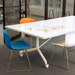 Bertoia Plastic Stuhl Gestell verchromt