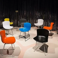 Bertoia Plastic Stuhl Gestell verchromt
