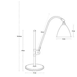 Bestlite BL1 Tischleuchte Gestell Chrom