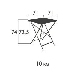 Bistro Klapptisch 71x71cm