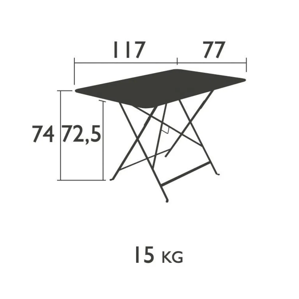 Bistro Klapptisch 117x77cm