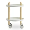 Block Beistelltisch/Servierwagen rund