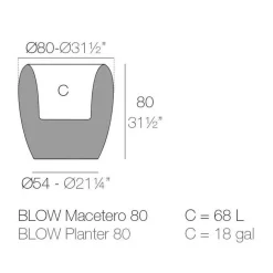 Blow Pflanzgefäß