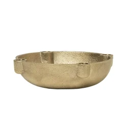 Bowl Kerzenständer Messing S