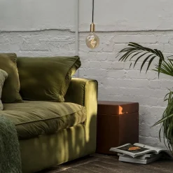 Brass Pendelleuchte mit Voronoi I LED E27 FILAMENT 2W => 10W