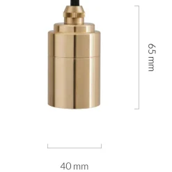 Brass Pendelleuchte mit Voronoi I LED E27 FILAMENT 2W =><noscript><img width=