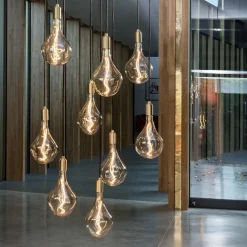 Brass Pendelleuchte mit Voronoi II LED E27 FILAMENT 3W =><noscript><img width=