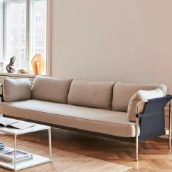 Can 2.0 3-Sitzer Sofa Gestell Stahl verchromt