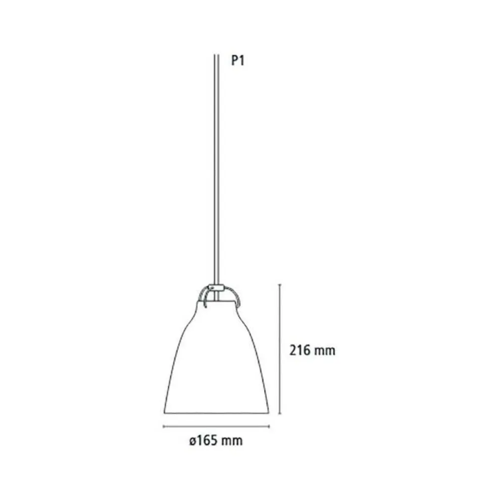 Caravaggio™ P1 Pendelleuchte glänzend