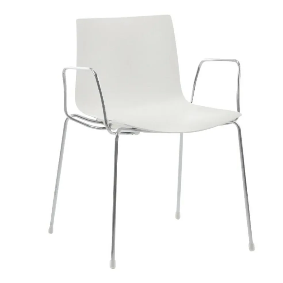 Catifa 46 0251 Armlehnstuhl einfarbig Gestell Chrom