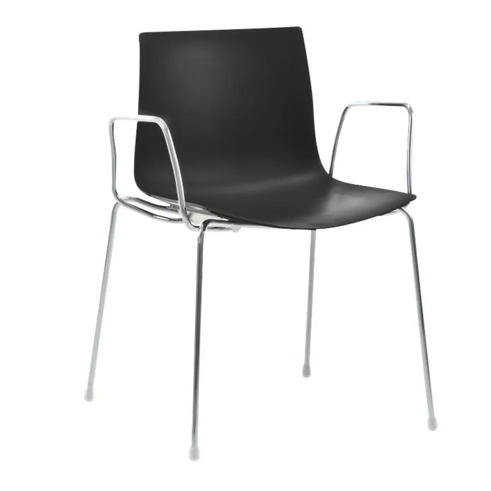 Catifa 46 0251 Armlehnstuhl einfarbig Gestell Chrom