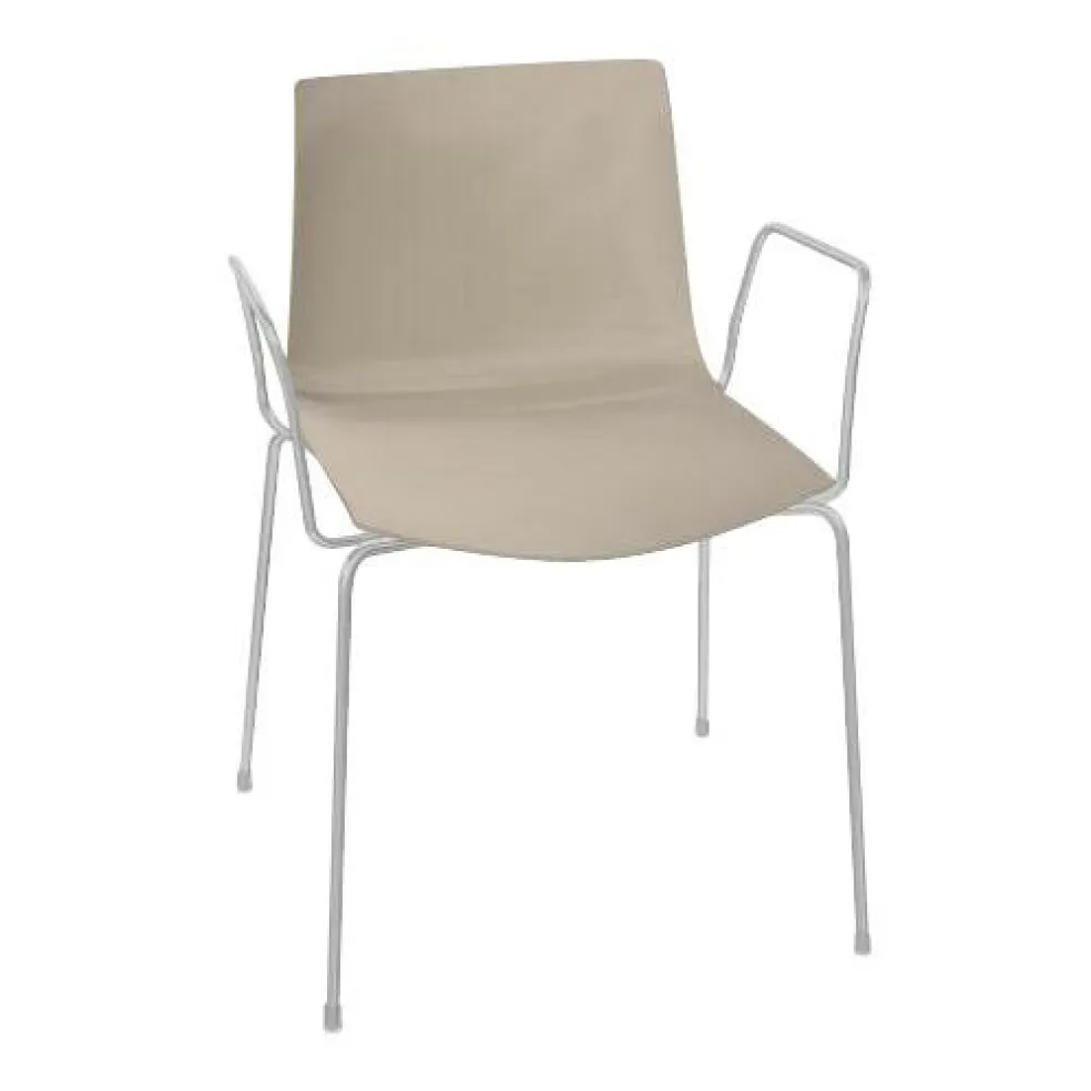 Catifa 46 0251 Armlehnstuhl einfarbig Gestell Chrom