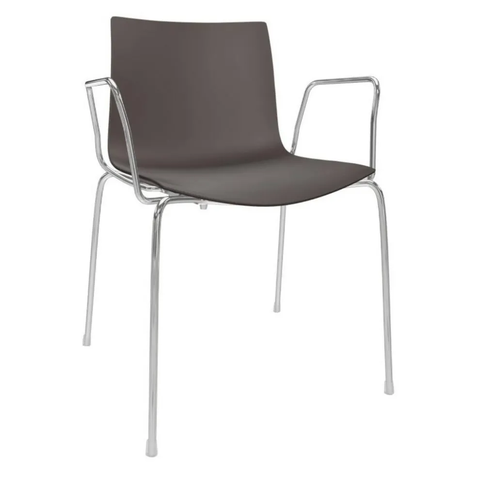 Catifa 46 0251 Armlehnstuhl einfarbig Gestell Chrom