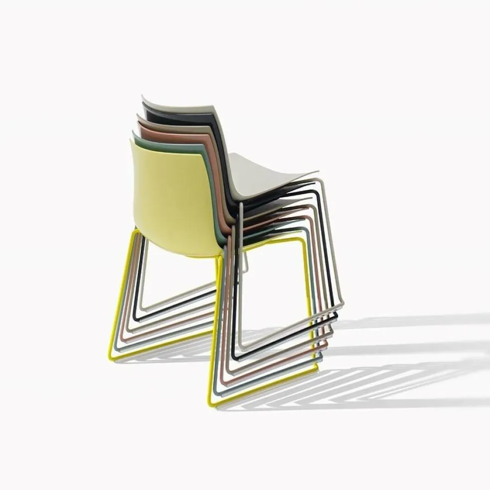 Catifa 46 0278 Stuhl einfarbig Kufe Chrom