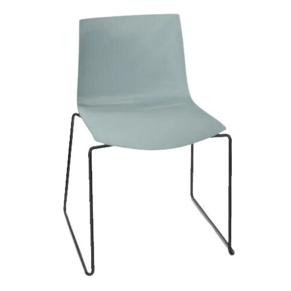 Catifa 46 0278 Stuhl einfarbig Kufe schwarz