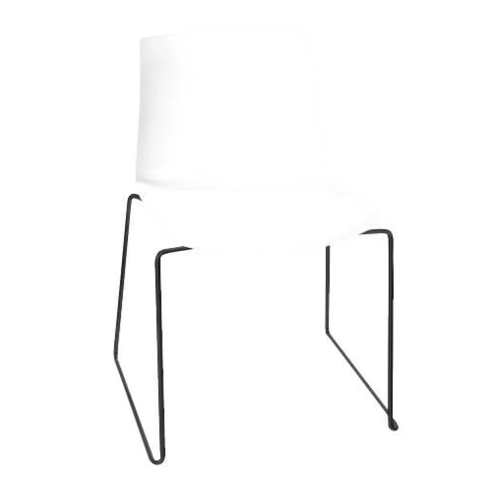 Catifa 46 0278 Stuhl einfarbig Kufe schwarz