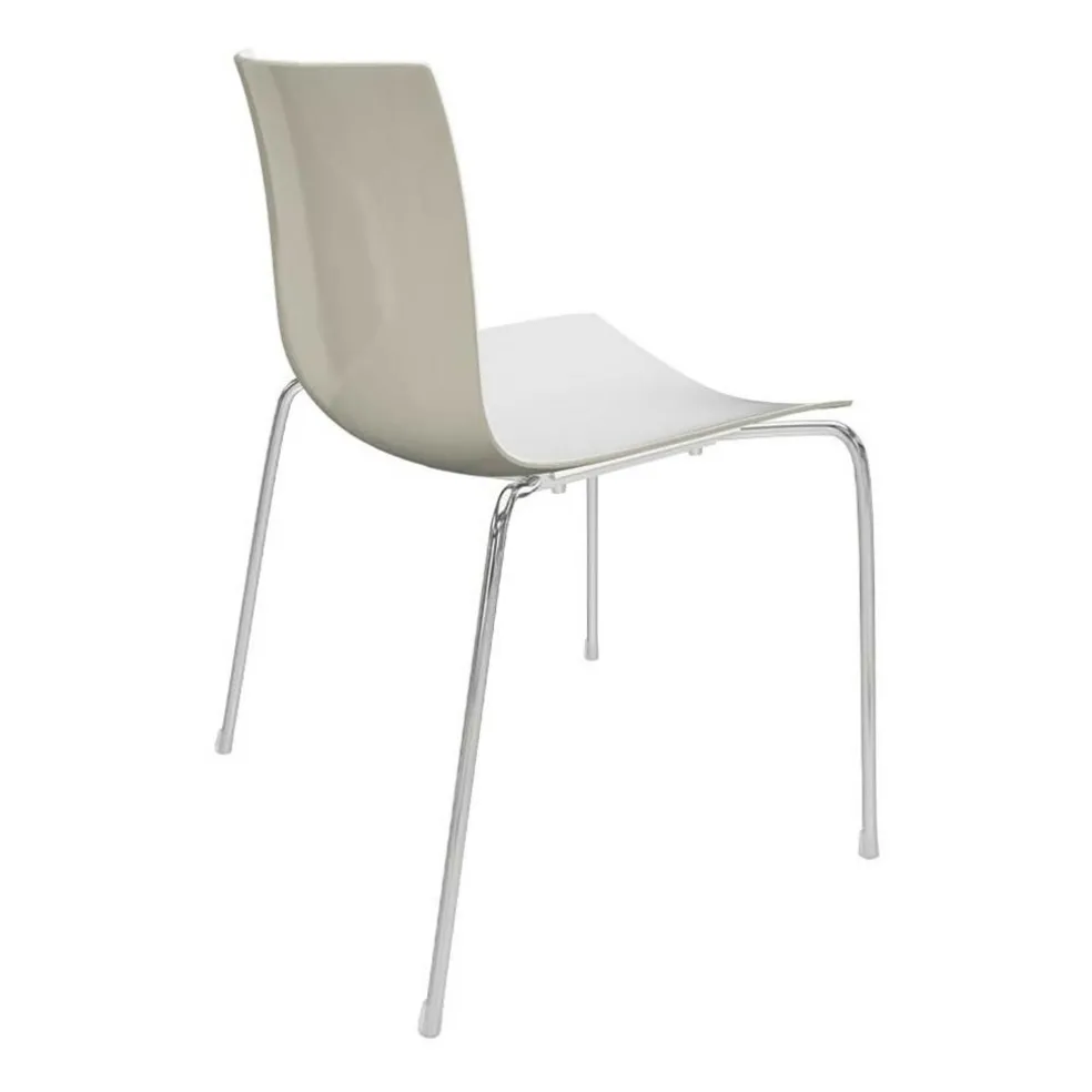 Catifa 46 0251 Stuhl zweifarbig Gestell Chrom