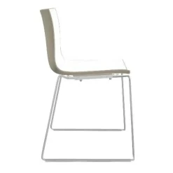 Catifa 46 0278 Stuhl zweifarbig Kufe Chrom