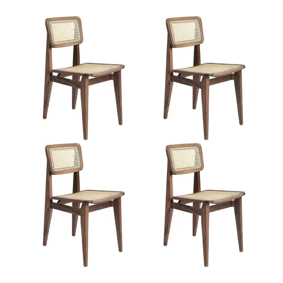 C-Chair All French Cane Stuhl 4er Set
