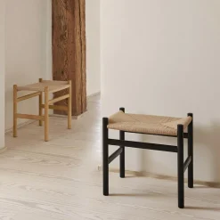 CH53 Soft Tones Fußhocker Gestell Buche
