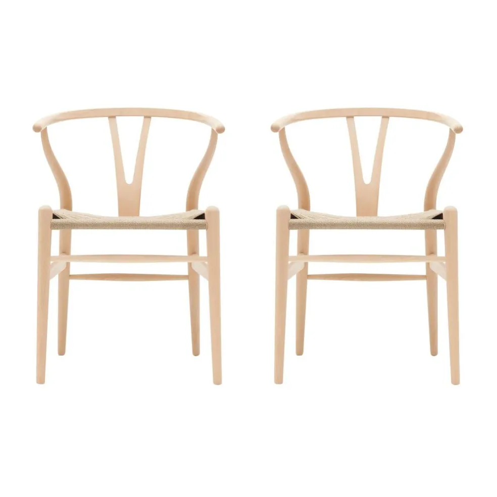 CH24 Wishbone Chair Gestell Buche 2er Set