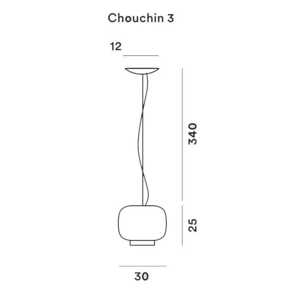 Chouchin 3 Reverse Pendelleuchte